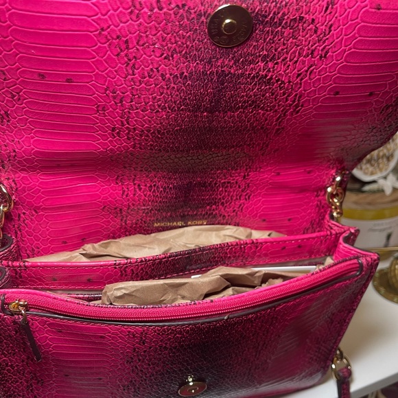 MICHAEL Michael Kors Large Gusset
Snakeskin Crossbody - Picture 3 of 5
